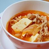 残り野菜を使いきろう！☆具だくさんのキムチスープ